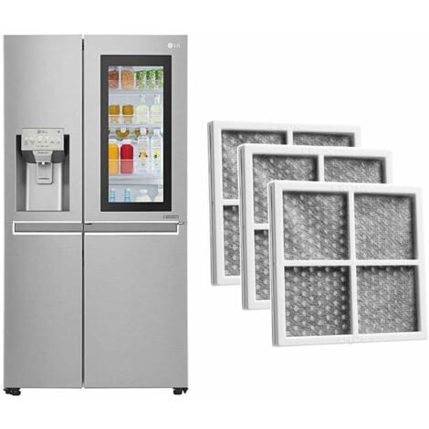 KZQ 3 pezzi - Filtro aria di ricambio LG Pure n Fresh per frigorifero, filtro aria frigorifero, filtro aria congelatore compatibile con LG LT120F, LFX31925SW, LFX31925SB