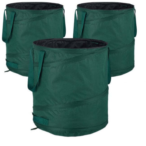 3 pezzi sacchi da giardino 60 l