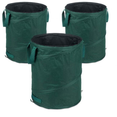 3 pezzi sacchi da giardino 90 l