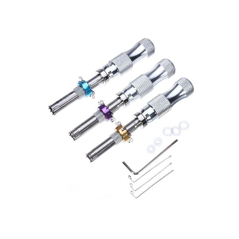 Image of 3 pezzi tubolare 7 pin serratura strumento di selezione strumento di bloccaggio del fabbro