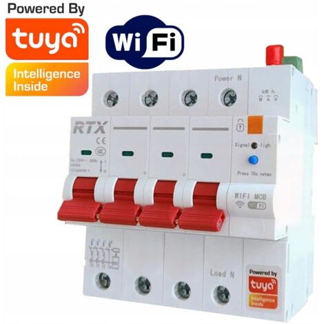 3-Phasen-Sicherung, einstellbar 2-6 3A WiFi Tuya  Energiemessung