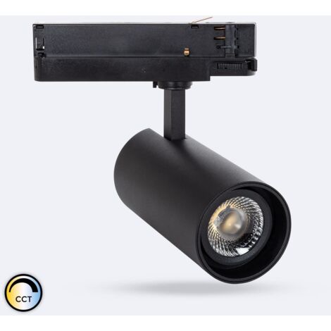 3-Phasenstromschiene LED-Strahler 30W Fasano CCT Wählbar Dimmbar Schwarz (2700K - 3200K - 4000K) Wählbar