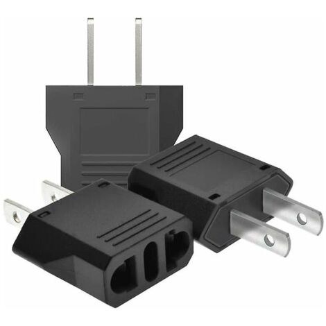 3 Pices Adaptateur De Voyage,adaptateur Prise France Vers Usa,adaptateur Prise Usa,adaptateur Usa,adaptateur Prise Canada