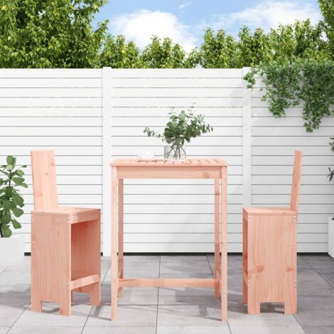 3 Piece Garden Bar Set Solid Wood Douglas vidaXL