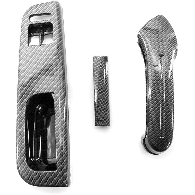 3 Pieces 1999-2005 Volkswagen Golf Mk4 2 Ensemble De Deflecteurs De Poignee De Porte Interieure, Pieces De Rechange En Fibre De Carbone