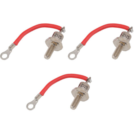 3 pièces 25A ZX25 12 Diode de générateur Diesel petit redresseur Portable Diode accessoires de remplacement pièces ligne rouge Positive