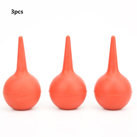 3 Pièces 30ml Balle en Caoutchouc pour Lavage d'Oreille Pompe à Souffler Laboratoire Outil