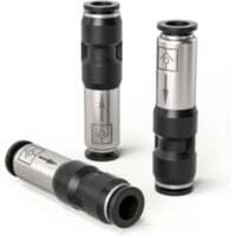 3 Pièces 6mm clapet anti - retour Pneumatic droit à sens unique pour connecter les évents d'air comprimé