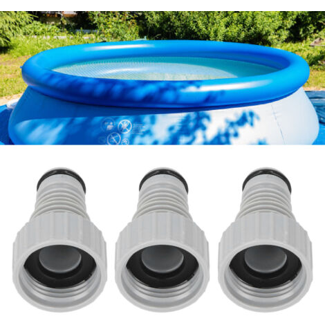 3 Pièces Adaptateur de Tuyau Flexible pour Vanne de Vidange Raccordement Intérieur Filetage G3/4