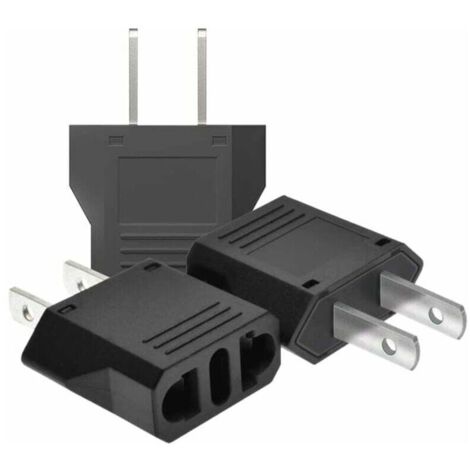 【3 pièces】 Adaptateur de Voyage,adaptateur prise france vers usa,adaptateur prise usa,adaptateur usa,adaptateur prise canada,Adaptateur Prise Universelle Americaine/Chine/Japon/Canada/Mexique