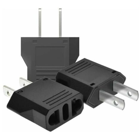 【3 pièces】 Adaptateur de Voyage,adaptateur prise france vers usa,adaptateur prise usa,adaptateur usa,adaptateur prise canada,Adaptateur Prise Universelle Americaine/Chine/Japon/Canada/Mexique