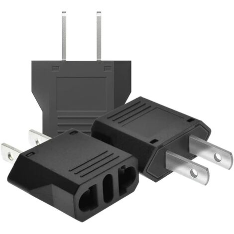 【3 pièces】 Adaptateur de Voyage,adaptateur prise france vers usa,adaptateur prise usa,adaptateur usa,adaptateur prise canada,Adaptateur Prise Universelle Americaine/Chine/Japon/Canada/Mexique Ternel