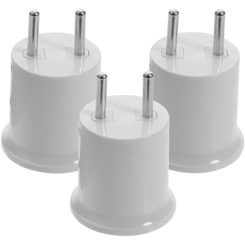 3 pièces Adaptateur Douille Ampoule vers Prise Murale Acv Lot de Résistant et Conducteur Cuivre Compatible pour Éclairage Mural et Cheminement