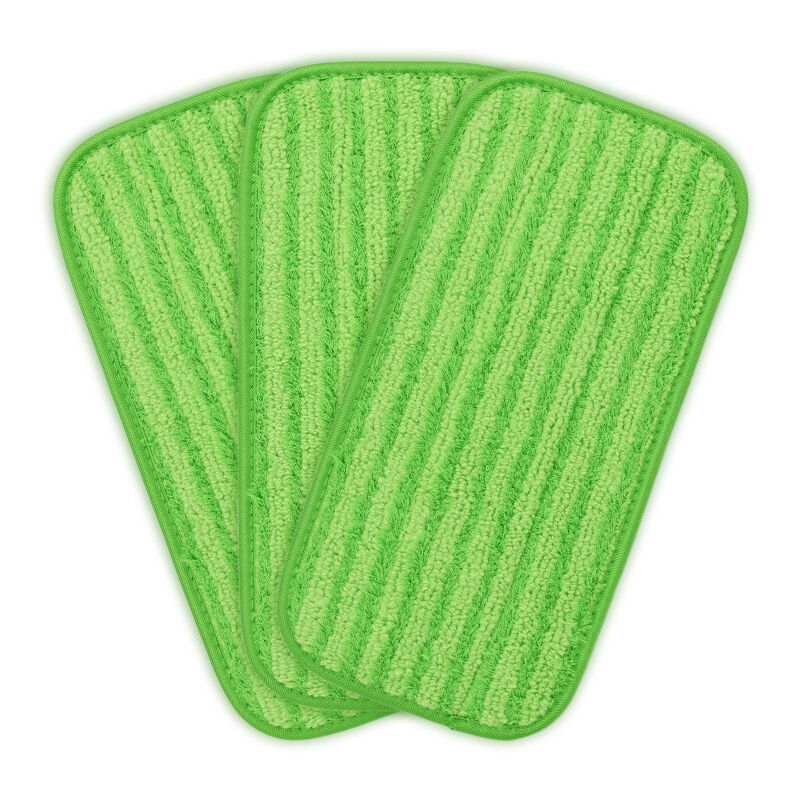 3 pièces adaptées au chiffon de vadrouille Swiffer WetJet, tête de vadrouille plate collante humide et sèche, accessoires de vadrouille - green