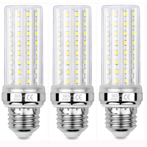 3 Pièces Ampoules de Maïs LED 20W, Équivalent 150W Ampoule Incandescente, 2300LM, 4000K Blanc Neutre, Ampoules à E27 Vis Edison