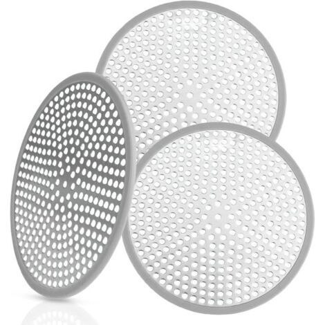 3 Pièces Attrape Cheveux Douche, Filtre Cheveux Douche Baignoire 118 mm/ 4,65'", Grille Douche, Filtre Baignoire Anti Cheveux