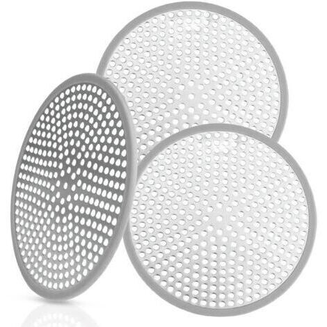 3 Pièces Attrape Cheveux Douche, Filtre Cheveux Douche Baignoire 118 mm/ 4,65\", Grille Douche, Filtre Baignoire Anti Cheveux, Grille Baignoire Anti Cheveux, pour Cuisine, Salle de Bains Douche