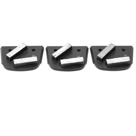 3 Pièces Bloc de Ponçage Diamant à Bords Arrondis, Bande Longue Dentée pour Meuleuse Accessoire