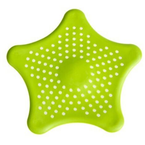 3 pièces bouchon de lavabo étoiles de mer - filtre anti-odeurs silicone - bonde de cuisine, couvercle de vidange - collecteur de cheveux pour baignoire