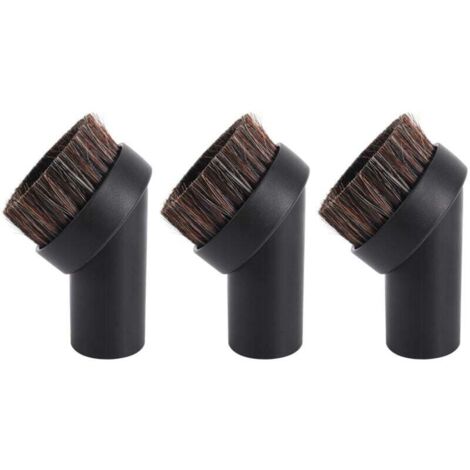 3 Pièces Brosse à Poussière Douce en Crin de Cheval pour Aspirateur Outils de Nettoyage Diamètre Intérieur 32mm