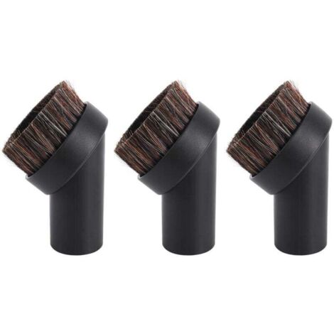 3 Pièces Brosse à Poussière Douce en Crin de Cheval pour Aspirateur Outils de Nettoyage Diamètre Intérieur 32mm