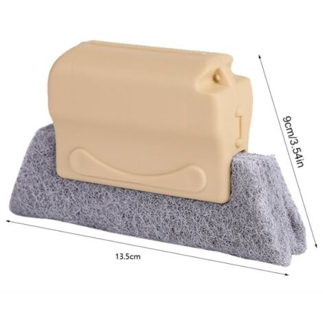 3 Pièces Brosses de Nettoyage de Rainures Fenêtre, Outils de Nettoyage pour Rainures de Fenêtre, Nettoyeur Rail Baie Vitrée, Brosse de Nettoyage Rainure pour Porte Coulissante, Volet, Cli