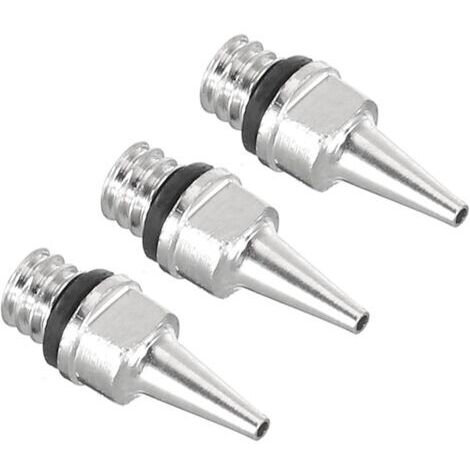 3 Pièces Buse D'Aérographe de 0,3 mm en Cuivre Uniquement - Pièces de Rechange et Accessoires Pour Buse D'Aérographe - Projets Artistiques et Artisanaux