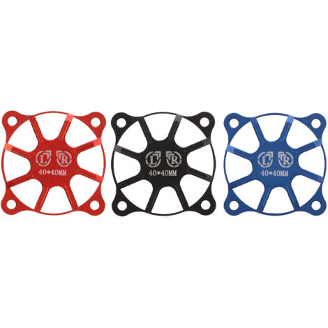 3 Pièces Capot de Ventilation Moteur en Alliage Aluminium Léger 40x40mm, Couleur Noir Rouge Bleu, pour Refroidissement ESC et Moteurs RC