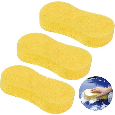 3 Pieces Car Washing Sponge,Random Color Durable Car Wash Sponge and Super Absorbent, Car Cleaning Sponge, Ideal for Car Washing, Kitchen, Bathroom and Window Cleaning