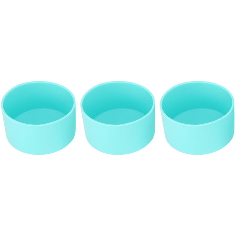 3 Pièces Chaussettes de Tasse en Silicone Résistantes à la Chaleur, Antidérapantes et Anti-Rayures pour Fond de Bouteille d'Eau, Vert