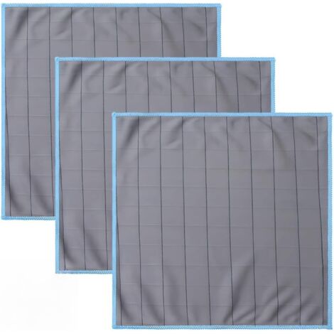 3 Pièces Chiffon Microfibre Carbone, Serviette Sans Trace Absorbant Polissage Lingette Essuie Verre Chiffon en Fibre de Carbone pour Vitres Miroirs Écrans Vaisselle Cuisine Menage Voiture 30 X 30 cm