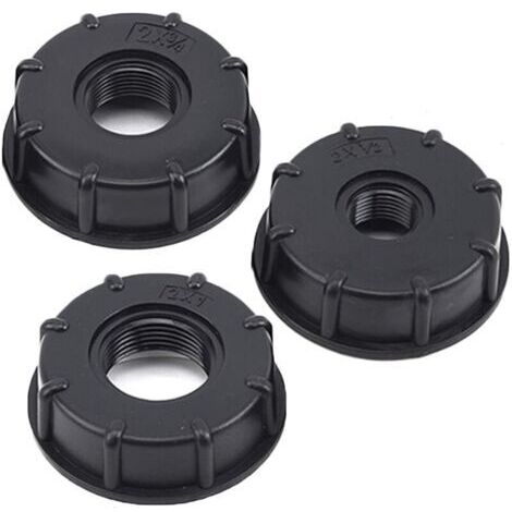 3 pièces de barils chimiques de 1000 litres, barils d'urée, joints de baril de tonne IBC, accessoires de baril de tonne, joints en plastique, fil intérieur à 6 points (3/4 pouce)