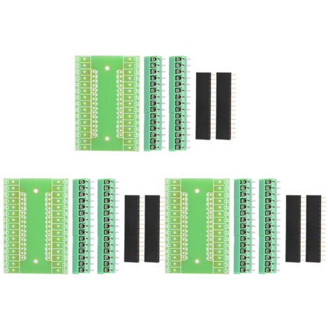 3 Pièces de Carte d'Extension pour Arduino Nano 3.0 avec Adaptateur de Terminal et Kit DIY