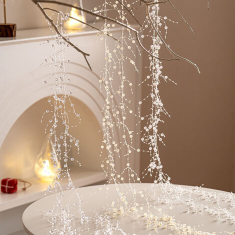 3 pièces de décoration de Noël arbre de Noël bricolage ornements suspendus perles rondes entourant l'atmosphère mise en page de la scène habiller accessoires accessoires