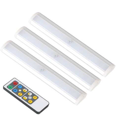 3 pièces de télécommande veilleuse télécommande sans fil LED armoire lumière armoire armoire à vin lumière intelligente