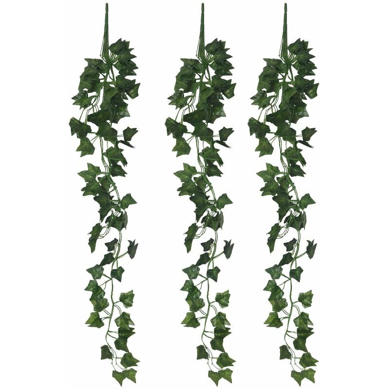 Tlily - 3 PièCes de Vigne de Lierre Suspendues Artificielles 2,95 Pieds Plantes Suspendues Artificielles Verdure Murale pour Jardin IntéRieur