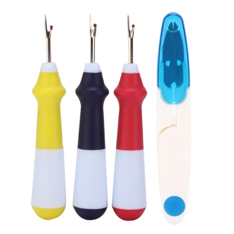3 Pièces Découseur Coloré Robuste en Acier Inox Ergonomique Poignée Maniable pour Couture Broderie Patchwork