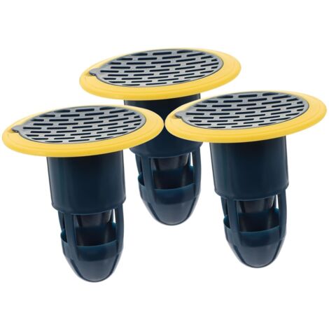 3 Pièces Déodorant Pour Siphon De Sol Dissolvant Crépine D'évier Évacuation Prise Bouchon Couvercle De Drain De Lavabo De Salle De Bain Salle De Bains Égouttoirs Drains Abdos Blue