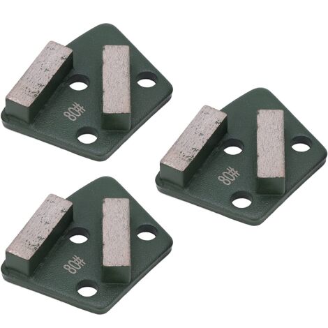 3 Pièces Diamant Meulage Chaussures Trapèze Diamant Meulage Béton Sol Coupe pour Meuleuses 2 Lues Dents Vert