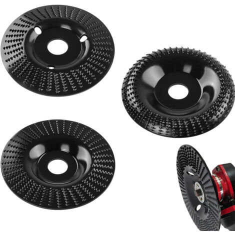 3 Pièces Disque Bois Meuleuse 125mm, Disque Abrasif en Bois, Ensemble de Disques pour Façonner, Meuler, Couper et Sculpture sur Bois - Roues pour Meuleuse D'angle