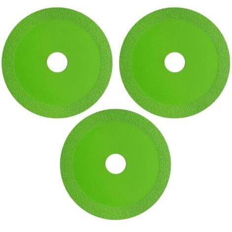 3 Pièces Disque de Coupe pour Verre, 115 x 22,23mm Disque Diamant Carrelage à Tronçonner Diamanté le Verre Lames de Scie pour Meuleuse d'angle Porcelaine Céramique Carreaux Jade Bouteilles de Vin