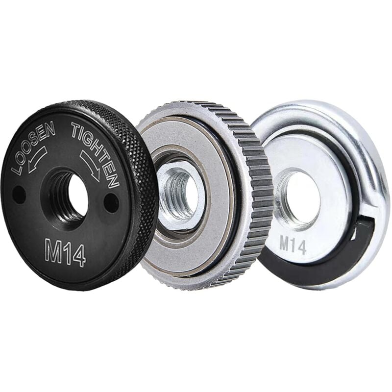 3 Pièces Écrou de Serrage Rapide Meuleuse Ecrou de Serrage Rapide M14 Meuleuse Écrou de serrage rapide sds Clic M14 pour Disque de Coupe Diamant