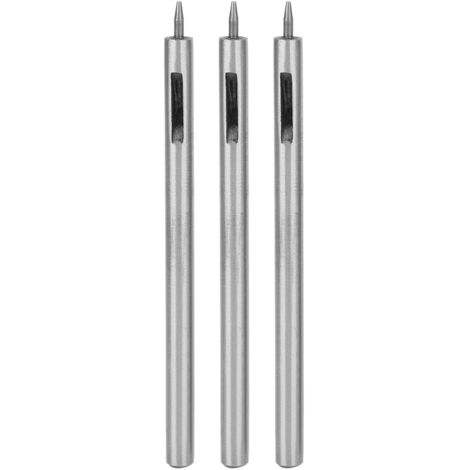 3 Pièces Emporte-pièce Rond en Acier Allié pour Travail du Cuir DIY - Outil de Perçage Creux 0.5mm