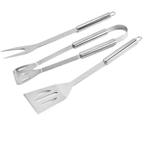 3 Pièces/Ensemble BBQ Fourchette Spatule Ustensiles De Barbecue Camping Ustensiles De Cuisson Ensemble D'Outils De Camping Ensemble D'Ustensiles De Cuisine Barbecue en Plein Air