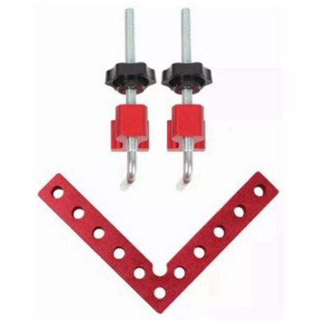 3 Pièces Équerres de Serrage à 90° en Alliage d'Aluminium 12cm pour Menuiserie et Assemblage de Meubles