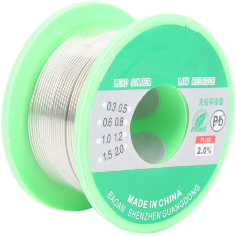 3 Pièces Fil à Souder Électrique 0.8mm 227°C pour Soudure Électronique et Outils