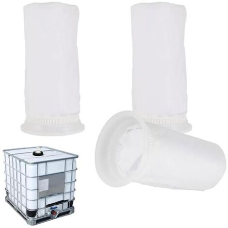 3 Pièces Filtre IBC en Nylon pour Cuve, 200 Mesh Filtre à Eau de Pluie, Filtre Lavable pour Couvercle en Nylon - Kit de Filtres