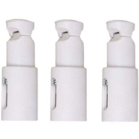 3 Pièces Fixations pour Radiateur Sèche Serviette, Support de Fixation pour Radiateur, Convient aux Radiateurs de Salle de Bains Droits ou Courbés
