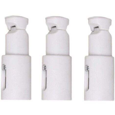 3 Pièces Fixations pour Radiateur Sèche Serviette, Support de Fixation pour Radiateur, Convient aux Radiateurs de Salle de Bains Droits ou Courbés