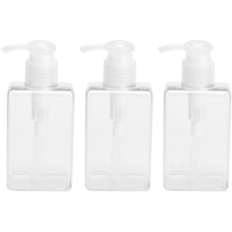 3 Pièces Flacons Pompe 150ml Vides pour Savon Liquide, Récipients Plastique à Pression pour Cuisine et Salle de Bain
